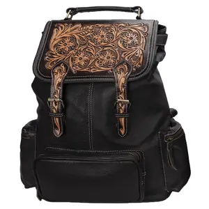 Schneiders Tooled Leather Backpack Schneiders Tooled Leather Backpack