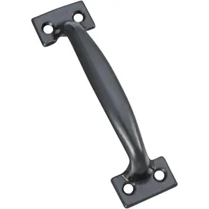 Iron Gate Pull & Flush Door Handle Set for Shed Door, Garage Door, Barn, Furniture, Wood Fences, Wooden Utility Gates & Outdoor Use