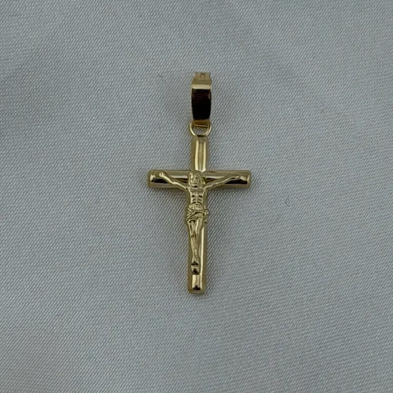 14k Gold Small Cross - Ideal for Baptisms, First Communions