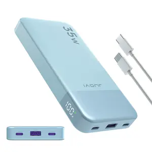 Free shipping  10000mAh Portable Power Bank, 2 Type-C Input and Output,1 USB-A Output High-Speed Charging Battery Pack, External Phone Powerbank Compatible with iPhone,MacBook, Galaxy, iPad Accessories Mobile