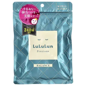 Lululun Precious, Beauty Face Mask, Balance Green 4KS, 7 Sheets, 3.82 fl oz (113 ml)