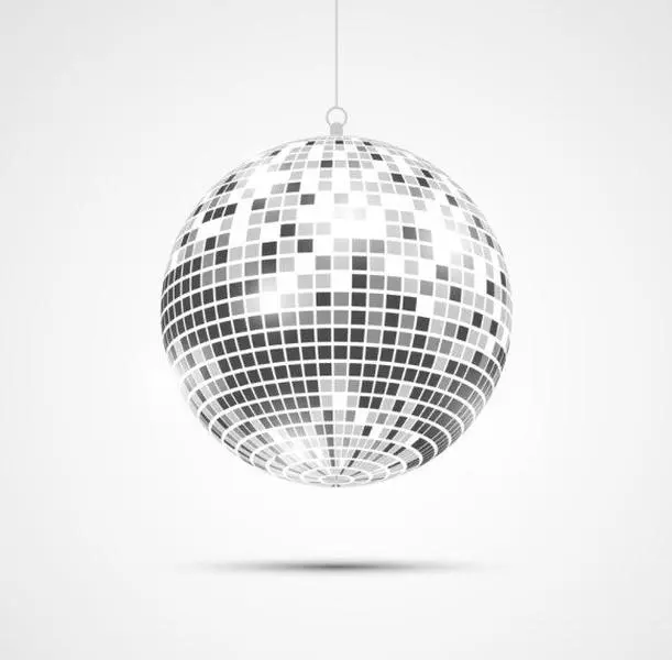 Disco Mirror Ball - 1970's - 10" - Halloween - Decor - Prop