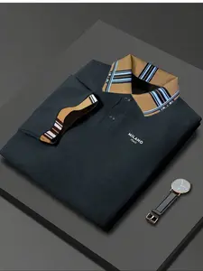 Men's Polo Shirt Geometric Pattern Fitted Design, & Durable Fabric, Ideal for Daily Wear, Golf, Business Settings