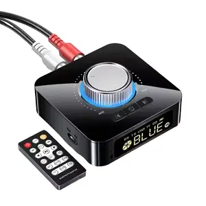 Stereo Bluetooth Audio Receiver, Low Latency 3D Surround Support for AUX RCA TF Card Input Output, Multi-Function Converter Essential for Vintage Speakers Retro Stereo Car System, Audio Equipment