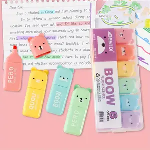4/5/6 color set of punctuation highlighters; mini fluorescent highlighters for the eyes; macaron fluorescent highlighters for underlining; permanent highlight