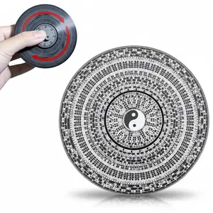 Energy Symbol Feng Shui Bagua Fidget Spinner | Yin Yang Rotating Disc | Stress Relief & Focus Toy | Home & Office Desktop Decor