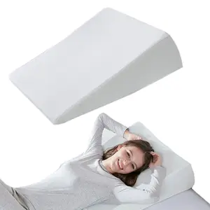 MAIN STREET Memory Foam Soft Knit Wedge Pillow - 22"W x 24"L x 7"H, Machine Washable, Ideal for Comfort and Support