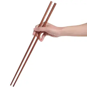 Donxote Extended Wooden Noodles Kitchen Cooking Frying Chopsticks 16.5 Inches Long Set of 2 Pairs for Frying, Grilling, and Mixing