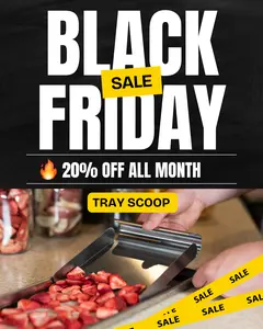 Crunch Co. Stainless Steel Food Scoop – Universal Fit for All Freeze Dryer Trays – Compatible with Harvest Right & More