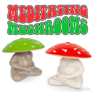 MEDITATING MUSHROOM Archie McPhee - 1 Random Color Per Order