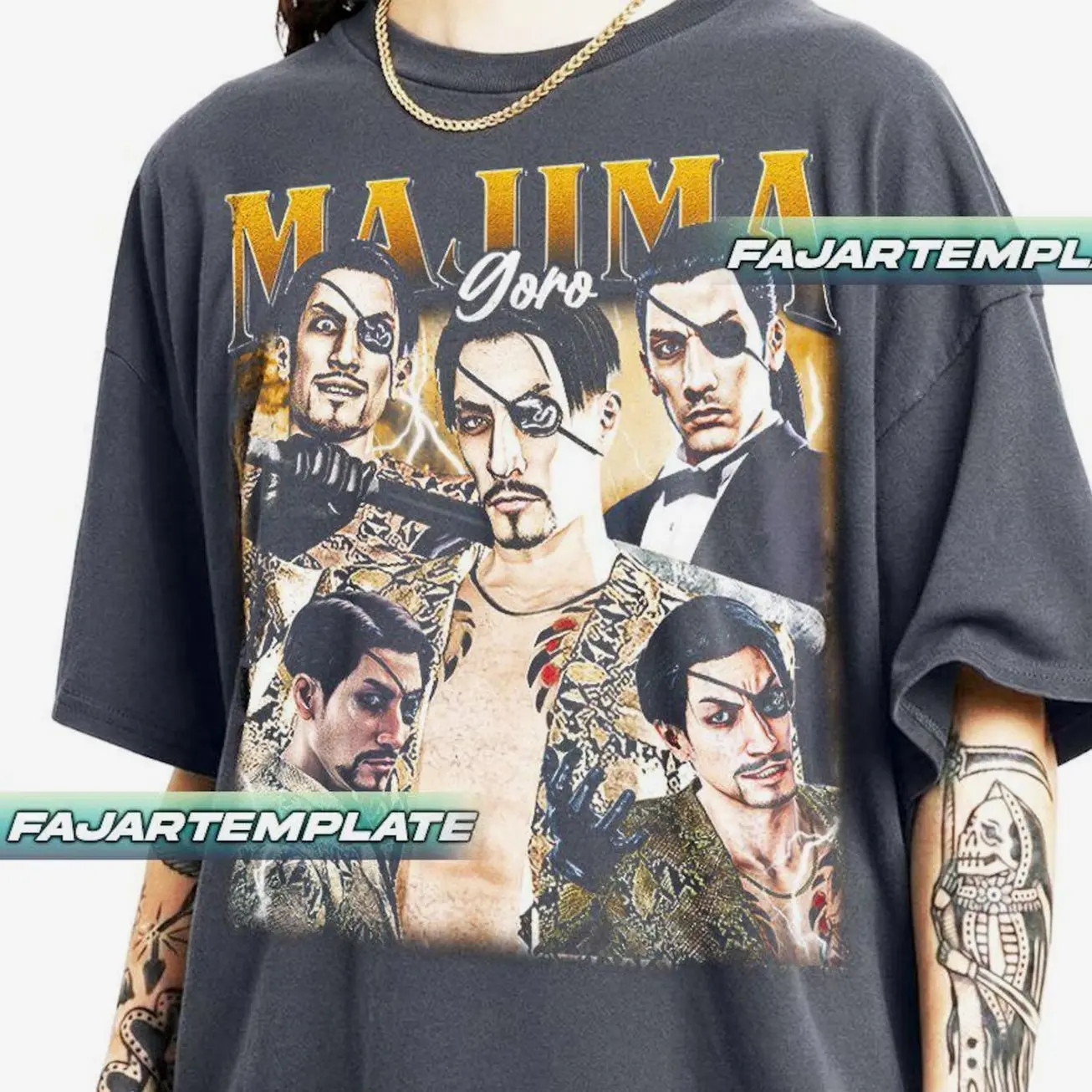Goro Majima Yakuza Vintage T-Shirt, Gift For Woman and Man Unisex T-Shirt