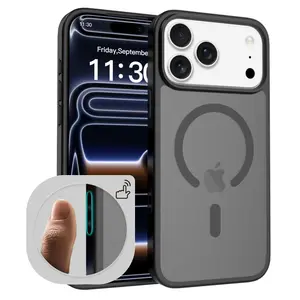 Case with Camera Control Capture Button For Magsafe iPhone 17 Pro Max Air 16 Plus 17Pro Mag Safe Matte Phone Cover Accessories