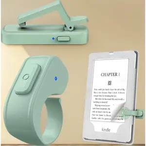 Page Turner Ring for Kindle, iPhone, iPad, Android, Tablets & E-Readers – Wireless Remote Clicker for Camera Video Recording, Shutter Selfie, and Reading (Green)
