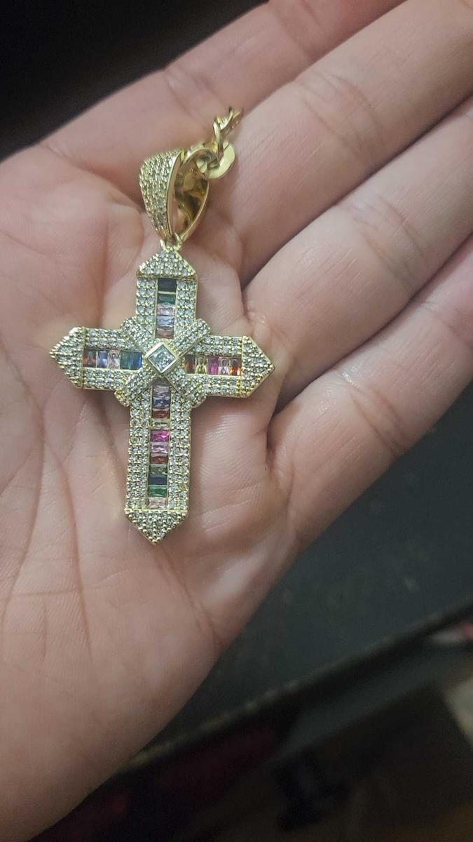 Item: Concave Colorful Cross