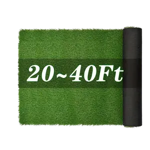 1.57" Super Long Realistic Synthetic Grass Turf - 20/30/40Ft Fake Grass Carpet Rug for Christmas Tree Floor Decor, Home Improvement, Garden Supplies Decorative