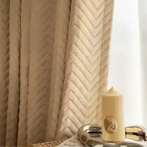 1pc New Winter Windproof, Warm and Blackout Windows, Windproof, Coldproof, Thermal Insulation and Thickened Full Blackout Curtains