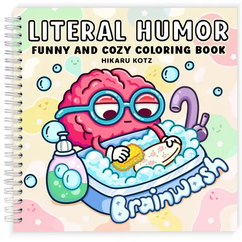 Literal Humor: Funny and Cozy Coloring Book for Adults and Teens