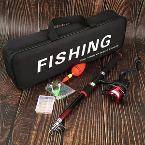 Multi-Color Adjustable Fishing Rod Reel Set, Pre-Lined Reels and Accessories Box, Beginner-Friendly, Ideal for Camping and Outdoor Activities, Spinning Fishing Reel, Fishing Rod Combo