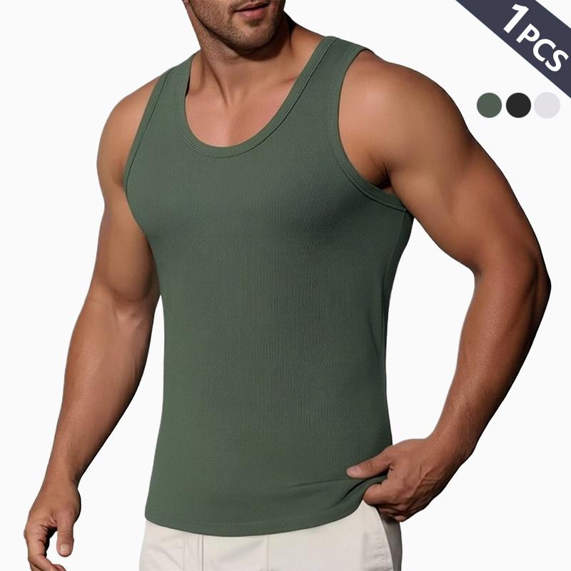 Clean Gent men's solid color shapewear vest, breathable and comfortable shapewear vest, men's shapewear for all seasons, men's wardrobe must-have sports vest, comfortable and practical men's clothing, men's sportswear