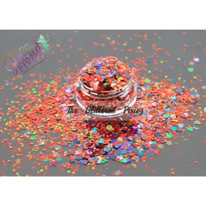 Heartz on fire (with holographic hearts) glitter - Valentines Collection