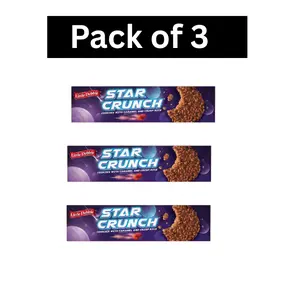 3 Pack - Little Debbie Star Crunch Cosmic Snacks, 13 oz (12 count) Chocolate Dessert Caramel Cookie