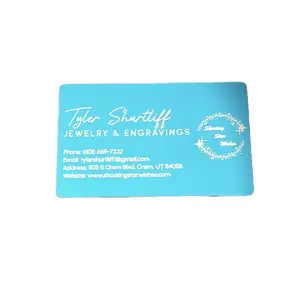 Custom Laser Engraved Metal Business Cards for Professional Contacts