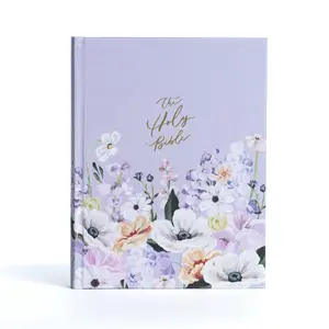 Notetaking Bible, Large Print Hosanna Revival Edition, Lavender/Peach Cloth Over Board, KJV Holy Bible, Red Letter, Single-Column, Journaling Space, Reading Plan, Easy-to-Read Bible Slab Type
