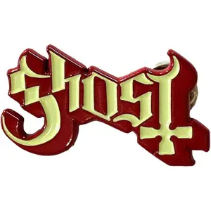 Ghost - Band Logo Red Shadow Pin Badge