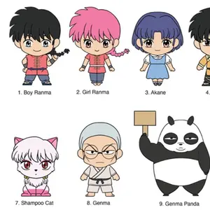 Ranma 1/2 3D Foam Bag Clip