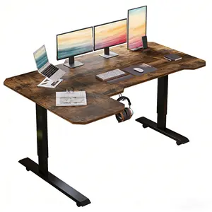 L-Shaped 59" Height Adjustable Electric Standing Desk