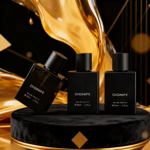 Black Gold Elegance Set 90ml | Steady Woody Notes Collection | Mature & Elegant People | All-Black Matte Square Bottle Set, Minimalist Texture | Business / Commute / Formal Occasions