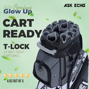 Ask Echo Golf T-LOCK 2.0 14 Way Organizer Dividers Golf Soundless Cart Bag