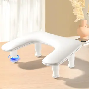 Adjustable Height U-shaped Nail Art Hand Rest, 1 Count PU Leather Nail Art Hand Pillow, Manicure Tool for Home & Salon Use