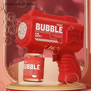 Automatic Bubble Machine with LED Light Gun, Bubble Blower, Outdoor Party Wedding Fun, Unisex Electric Bubbles Maker, Ideal Holiday Birthday Gift