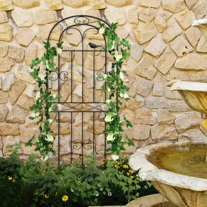 6ft Metal Climbing Trellis for Climbing Plants  Metal Iron Wire Vine Flower Trellises for Outdoor Climbing Plants Support, for Garden, Yard, Patio