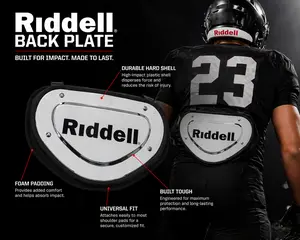 Riddell Chrome Finish Universal Back Plate Riddell Chrome Finish Universal Back Plate