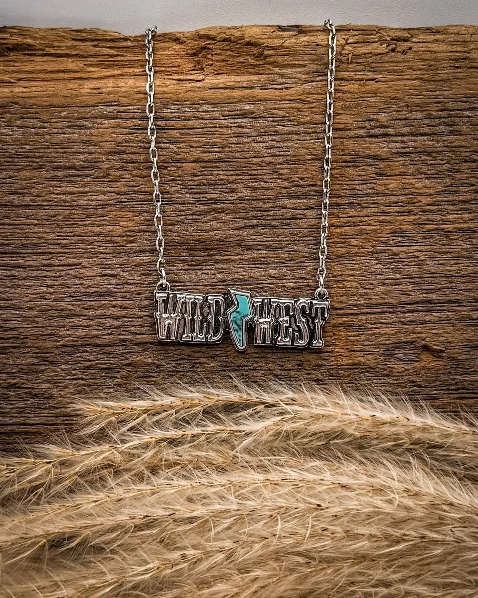 Wild West Nights Necklace in Teal
