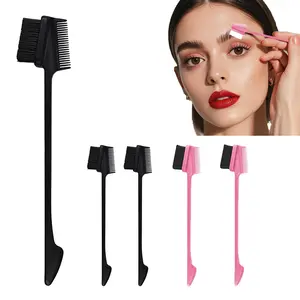 Slick Back Hair Brush, Double Sided Edge Control Hair Brushs Comb, Brush Set for Woman Smooth Comb Grooming Hair Styling Edges Back Brushing