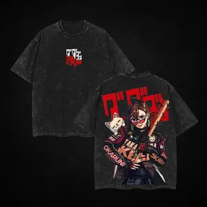 valentine shirts DAN DA DAN Peripherals Okarun Ken Takakura Turbo Granny Graphic Print T-shirt Men Women Cotton 2Vintage Washed Tees Harajuku Tops
