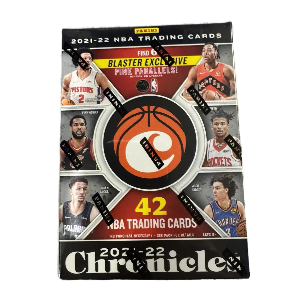 2021-22 NBA Chronicles basketball blaster with 42 trading cards