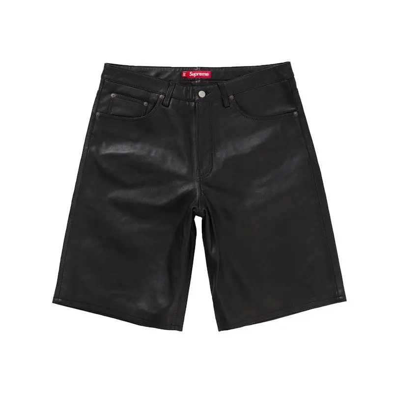 Supreme Men's Baggy Leather Short (SS25) Black, from StockX