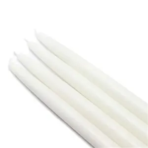 Jeco CEZ-021-12 10 in. Taper Candles, White - 144 Piece