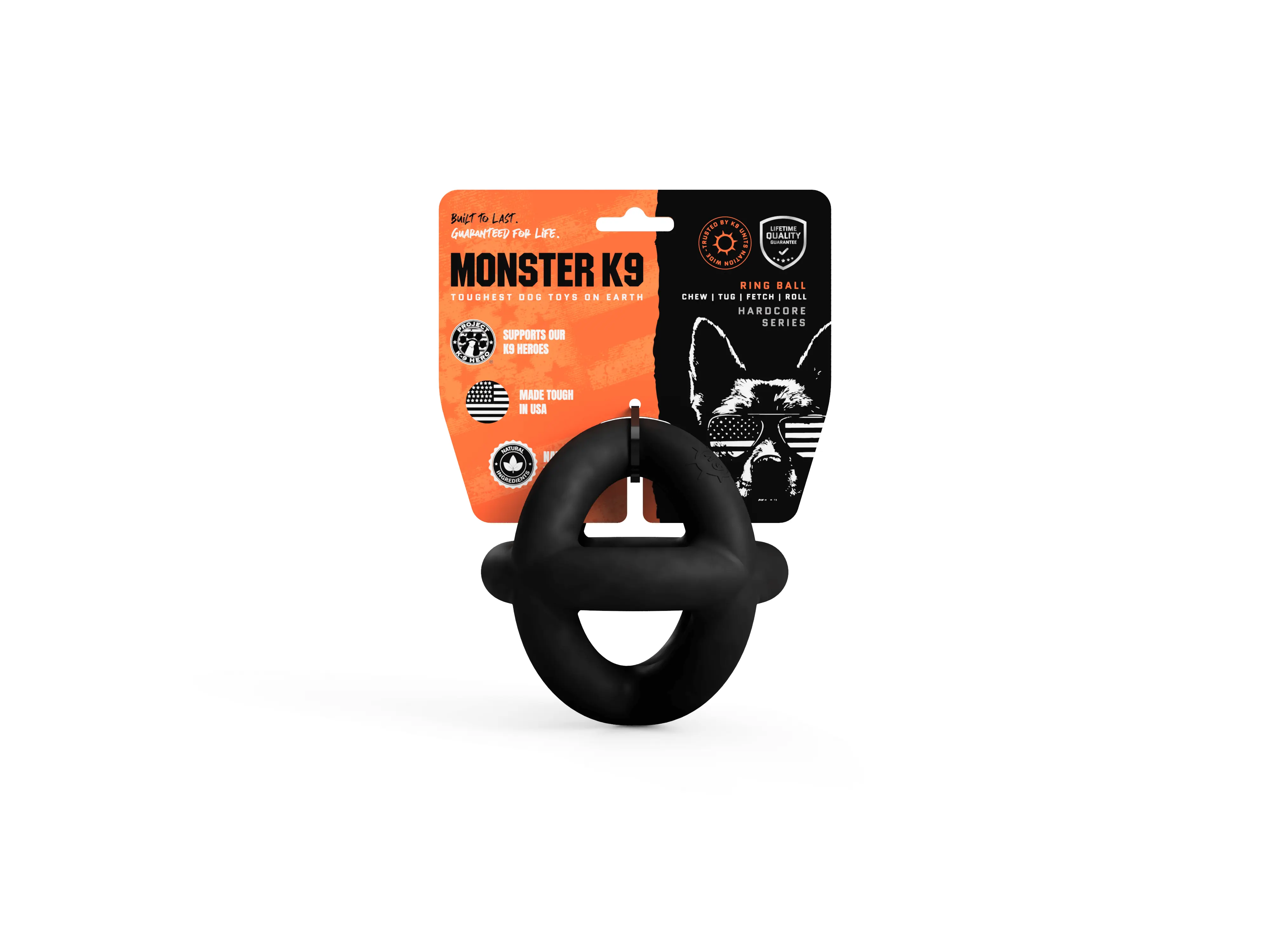 Monster K9 Black Ring Ball - TOP SELLER