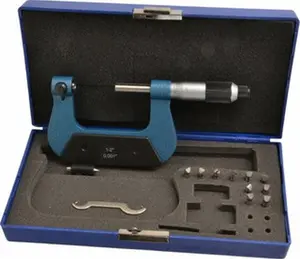 Value Collection 1 to 2" Range, Mechanical Screw Thread Micrometer Ratchet-Friction Thimble, 0.001" Graduation 600-7802