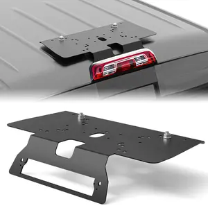 【Yzona】Light Bar Mount Bracket Compatible with Chevy Silverado, GMC Sierra 1500 2500 3500 (2020+), Metal Construction, No-Drill Mounting Bracket, Light Bar Cab Mount