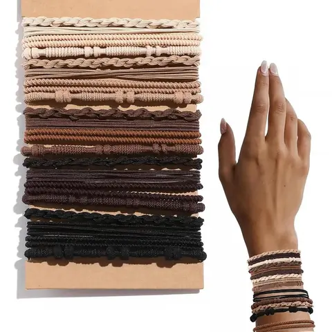 20pcs Boho Hair Tie Set, All-Season Elastic Rubber Bands, Stylish Accessories, Fashionable Hair Accessories, Elastic Hair Accessory for Women & Girls, Elastic Hair Ties, Perfect for Daily Use