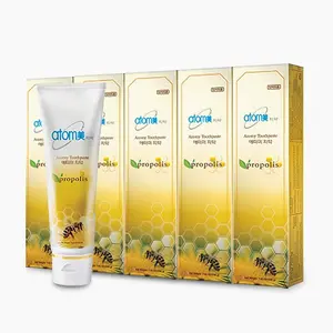 Atomy Pasta Dental Pack 5 - Green Tea & Propolis Extract for Bad Breath Elimination & Oral Hygiene Support