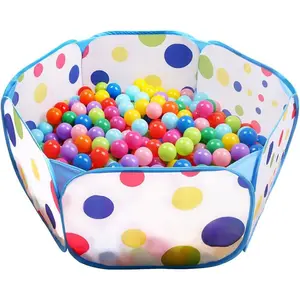 Large Pop Up Kids Ball Pit Tent, Toddler Ball Pits for Girls Boys Indoor Outdoor Baby Playpen, with Zipper Storage Bag, Balls Not Included (Blue)