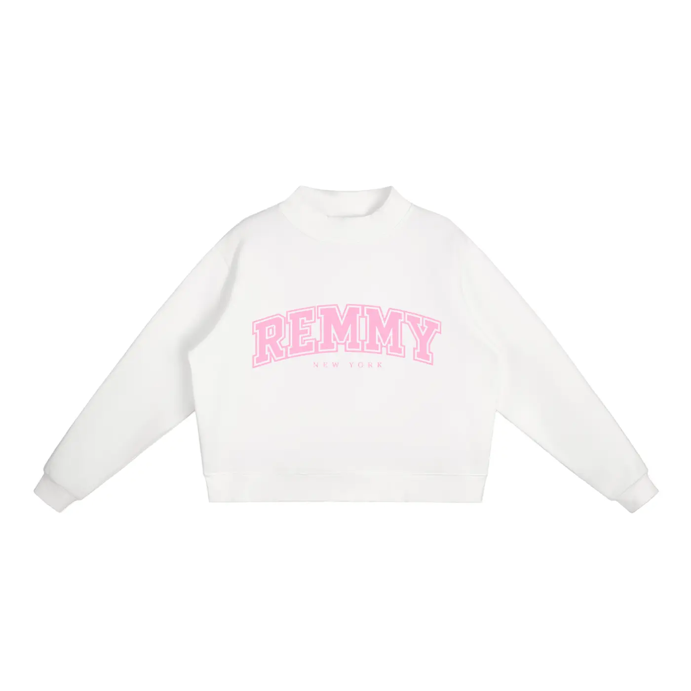 Cloud  Fleece Mock-Neck Crew Sweatshirt