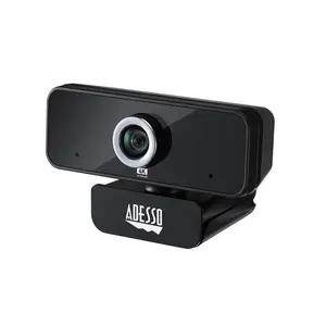212 MAIN 4K Ultra HD USB Webcam with CMOS Sensor, Manual Focus, Built-In Dual Microphones, Wide View for Video Calls